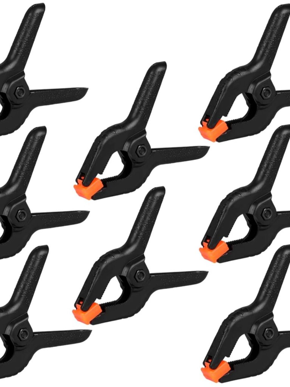 12 Pack Plastic Spring Clamps, 3.5inch Small Heavy Duty Clips for Crafts, Backdr